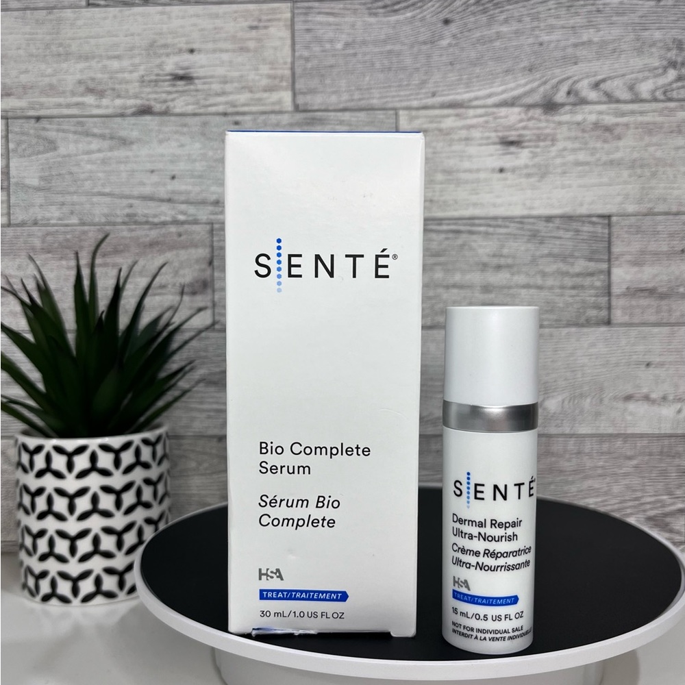 BNIB Senté Bio Complete Serum Full Size ➕gift Dermal Repair Ultra Nourish travel